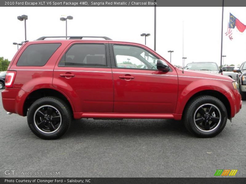 Sangria Red Metallic / Charcoal Black 2010 Ford Escape XLT V6 Sport Package 4WD