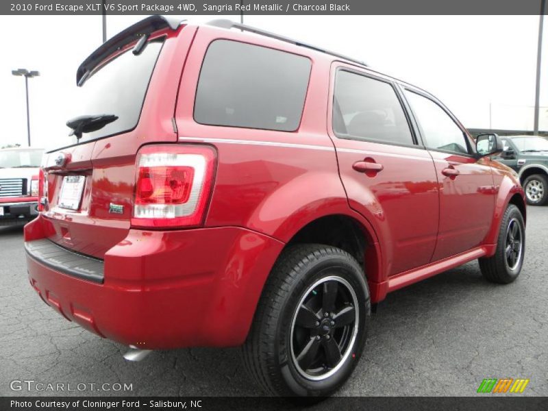 Sangria Red Metallic / Charcoal Black 2010 Ford Escape XLT V6 Sport Package 4WD