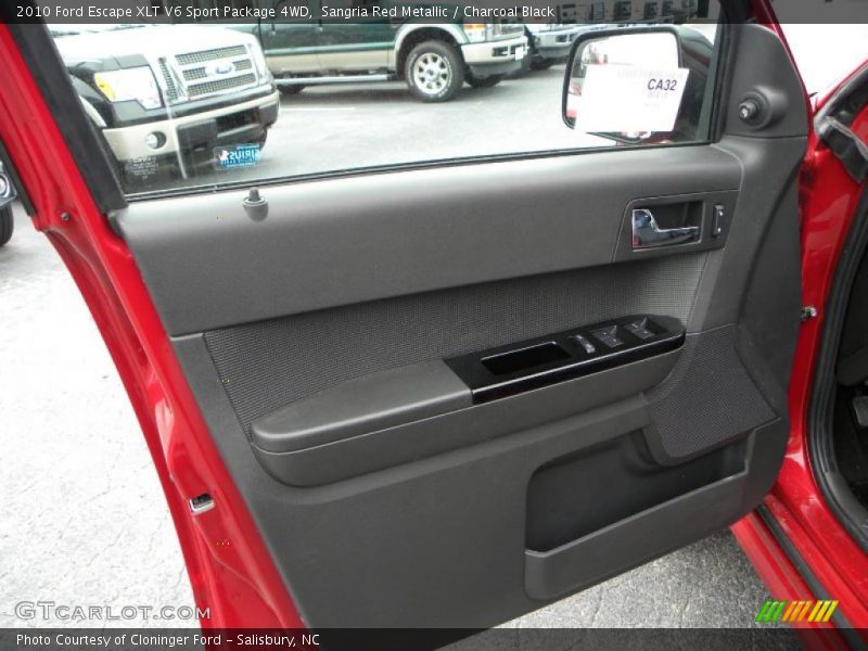 Sangria Red Metallic / Charcoal Black 2010 Ford Escape XLT V6 Sport Package 4WD