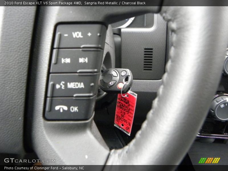 Sangria Red Metallic / Charcoal Black 2010 Ford Escape XLT V6 Sport Package 4WD