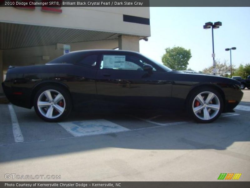 Brilliant Black Crystal Pearl / Dark Slate Gray 2010 Dodge Challenger SRT8