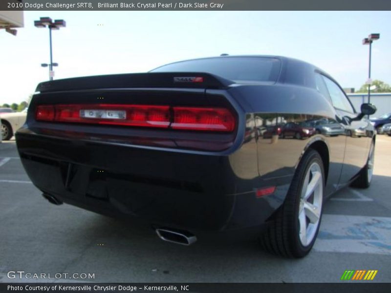 Brilliant Black Crystal Pearl / Dark Slate Gray 2010 Dodge Challenger SRT8