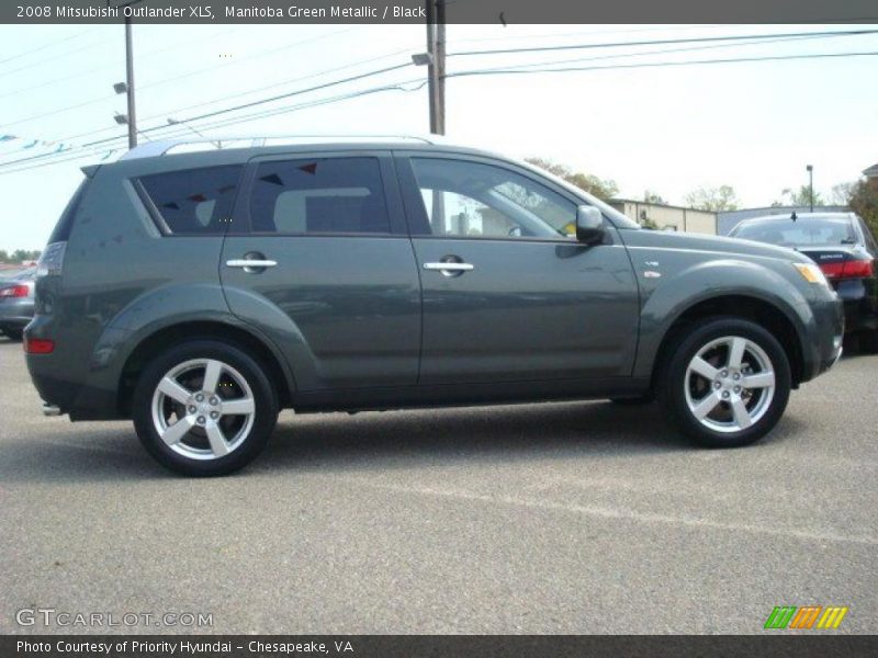 Manitoba Green Metallic / Black 2008 Mitsubishi Outlander XLS