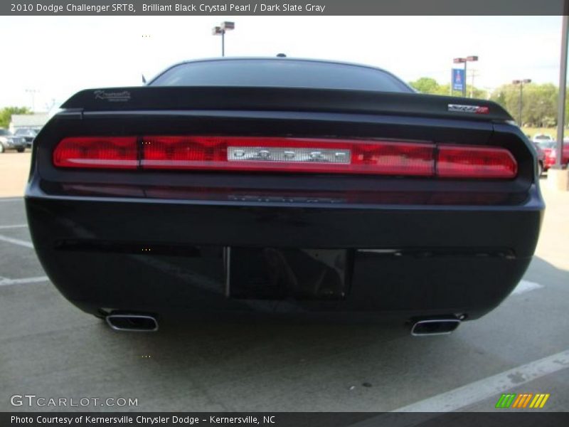 Brilliant Black Crystal Pearl / Dark Slate Gray 2010 Dodge Challenger SRT8