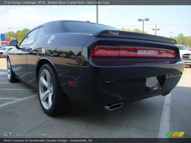 Brilliant Black Crystal Pearl / Dark Slate Gray 2010 Dodge Challenger SRT8