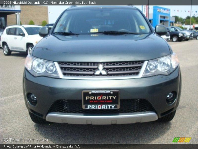 Manitoba Green Metallic / Black 2008 Mitsubishi Outlander XLS