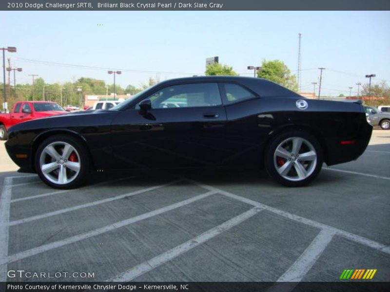 Brilliant Black Crystal Pearl / Dark Slate Gray 2010 Dodge Challenger SRT8