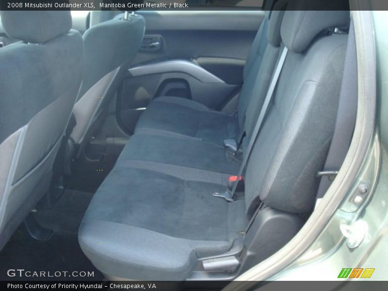 Manitoba Green Metallic / Black 2008 Mitsubishi Outlander XLS