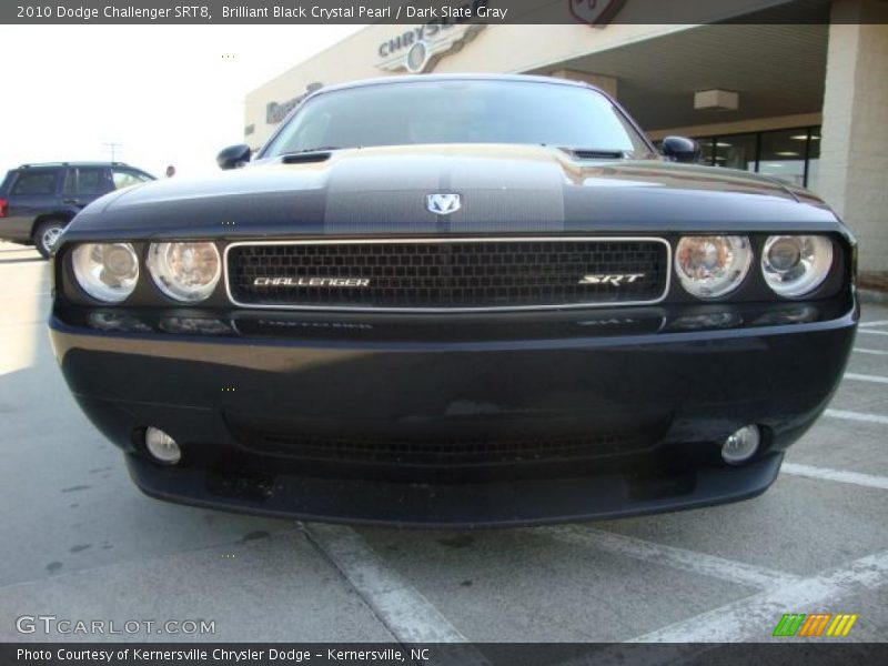 Brilliant Black Crystal Pearl / Dark Slate Gray 2010 Dodge Challenger SRT8