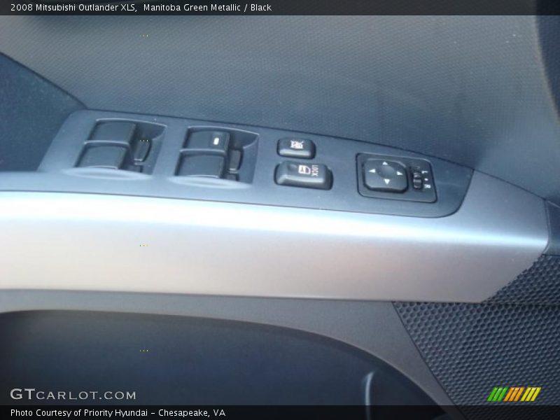 Manitoba Green Metallic / Black 2008 Mitsubishi Outlander XLS