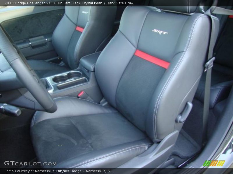 Brilliant Black Crystal Pearl / Dark Slate Gray 2010 Dodge Challenger SRT8