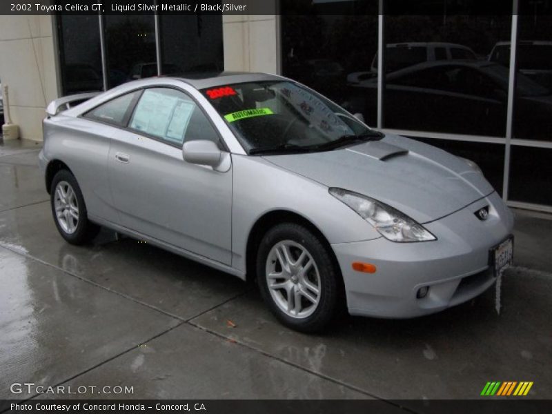 Liquid Silver Metallic / Black/Silver 2002 Toyota Celica GT