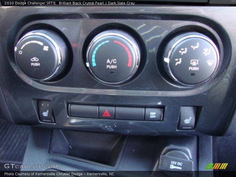 Brilliant Black Crystal Pearl / Dark Slate Gray 2010 Dodge Challenger SRT8