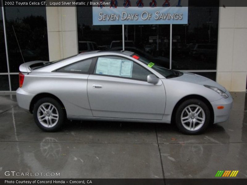 Liquid Silver Metallic / Black/Silver 2002 Toyota Celica GT