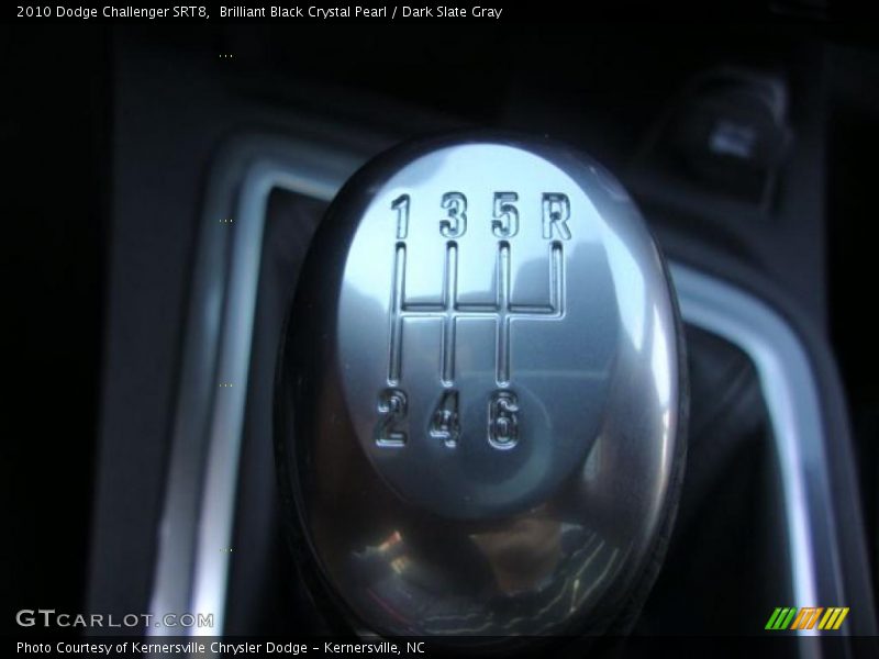 Brilliant Black Crystal Pearl / Dark Slate Gray 2010 Dodge Challenger SRT8