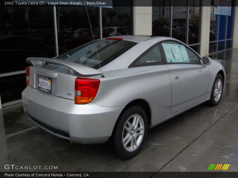 Liquid Silver Metallic / Black/Silver 2002 Toyota Celica GT