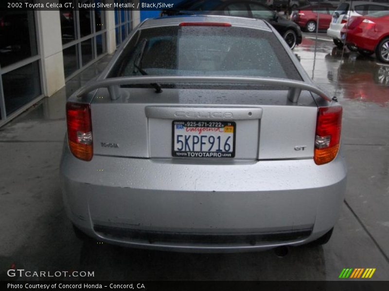 Liquid Silver Metallic / Black/Silver 2002 Toyota Celica GT