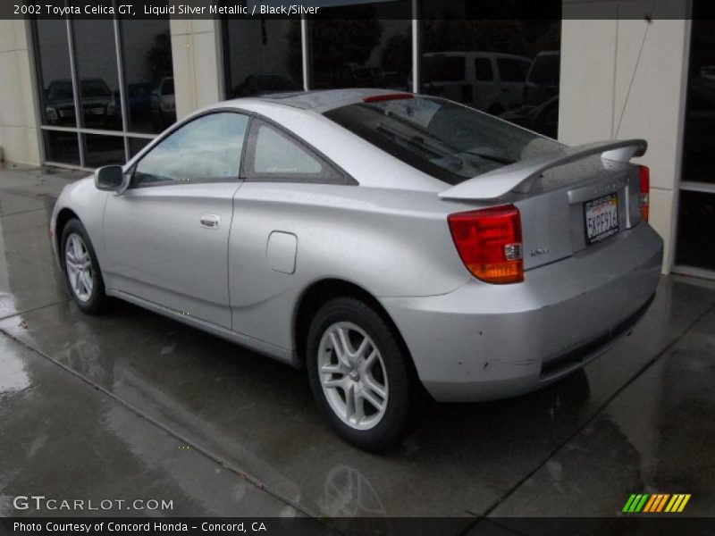 Liquid Silver Metallic / Black/Silver 2002 Toyota Celica GT