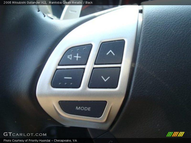 Manitoba Green Metallic / Black 2008 Mitsubishi Outlander XLS