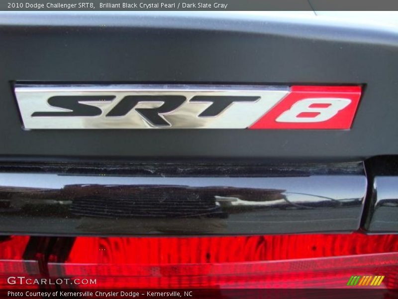 Brilliant Black Crystal Pearl / Dark Slate Gray 2010 Dodge Challenger SRT8