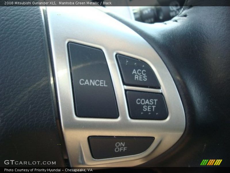 Manitoba Green Metallic / Black 2008 Mitsubishi Outlander XLS