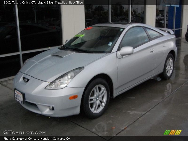 Liquid Silver Metallic / Black/Silver 2002 Toyota Celica GT