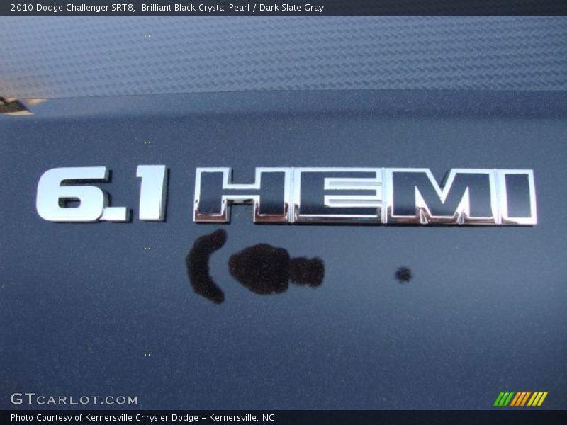 Brilliant Black Crystal Pearl / Dark Slate Gray 2010 Dodge Challenger SRT8