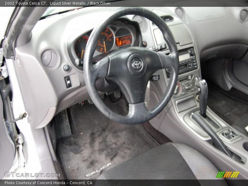 Liquid Silver Metallic / Black/Silver 2002 Toyota Celica GT