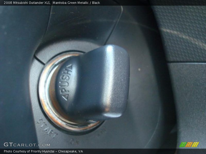 Manitoba Green Metallic / Black 2008 Mitsubishi Outlander XLS