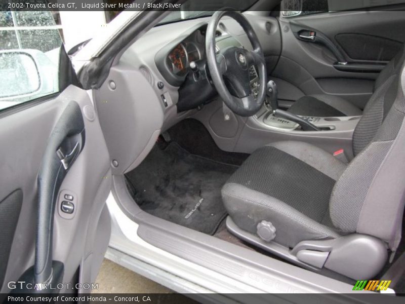 Liquid Silver Metallic / Black/Silver 2002 Toyota Celica GT