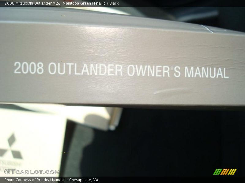 Manitoba Green Metallic / Black 2008 Mitsubishi Outlander XLS