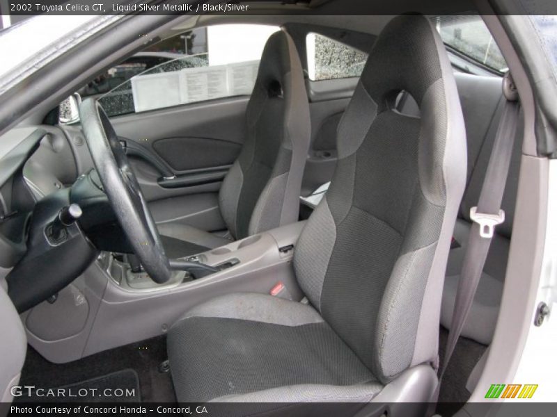 Liquid Silver Metallic / Black/Silver 2002 Toyota Celica GT