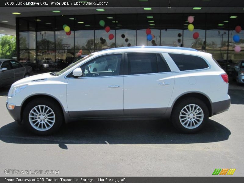 White Opal / Ebony Black/Ebony 2009 Buick Enclave CXL