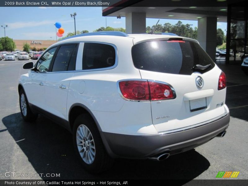 White Opal / Ebony Black/Ebony 2009 Buick Enclave CXL