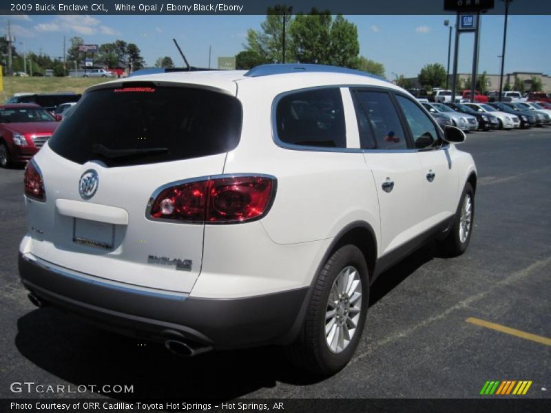 White Opal / Ebony Black/Ebony 2009 Buick Enclave CXL