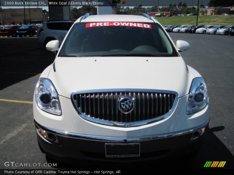 White Opal / Ebony Black/Ebony 2009 Buick Enclave CXL