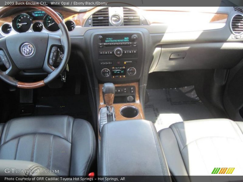 White Opal / Ebony Black/Ebony 2009 Buick Enclave CXL