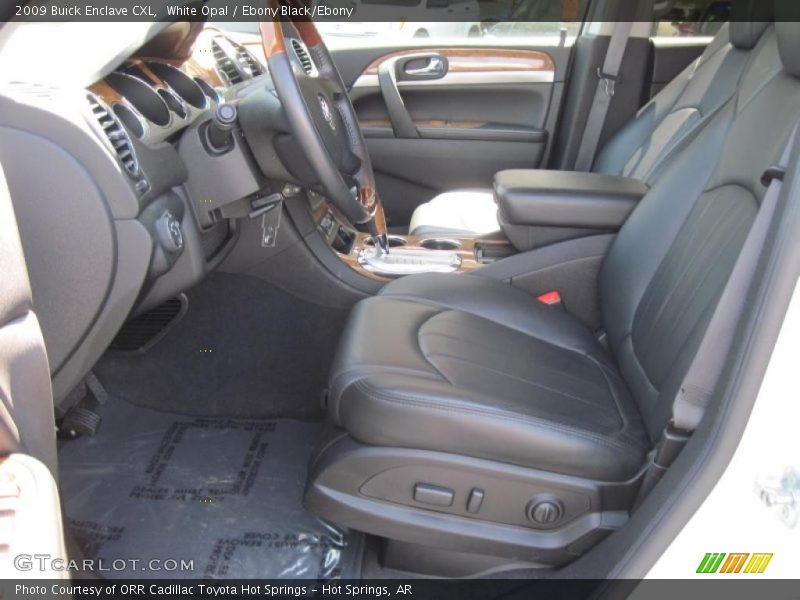 White Opal / Ebony Black/Ebony 2009 Buick Enclave CXL