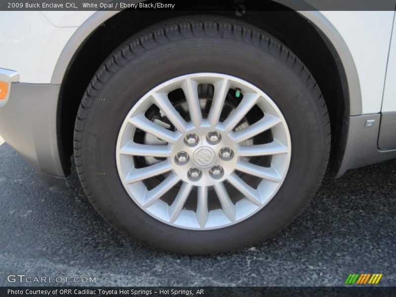 White Opal / Ebony Black/Ebony 2009 Buick Enclave CXL