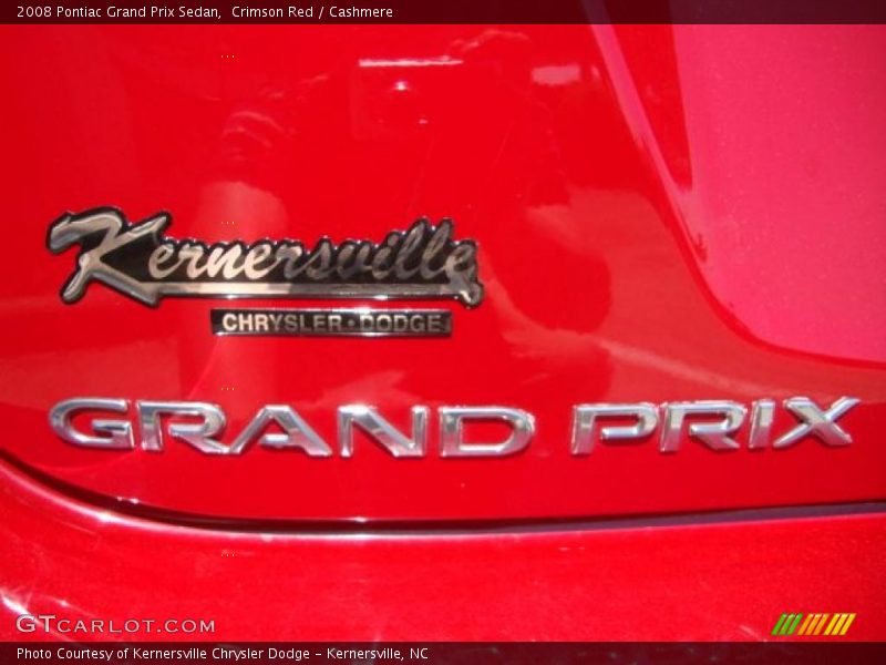 Crimson Red / Cashmere 2008 Pontiac Grand Prix Sedan