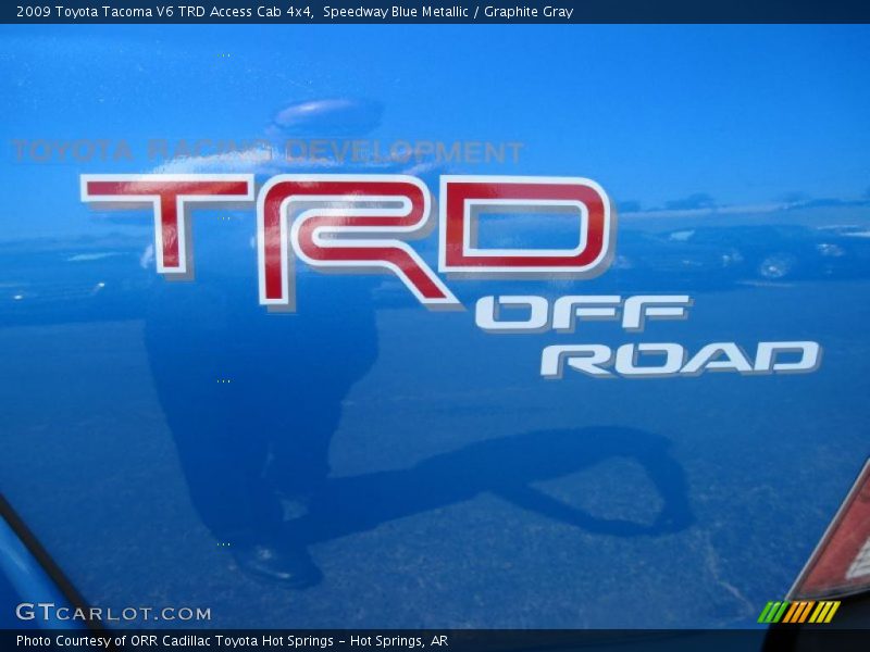 Speedway Blue Metallic / Graphite Gray 2009 Toyota Tacoma V6 TRD Access Cab 4x4