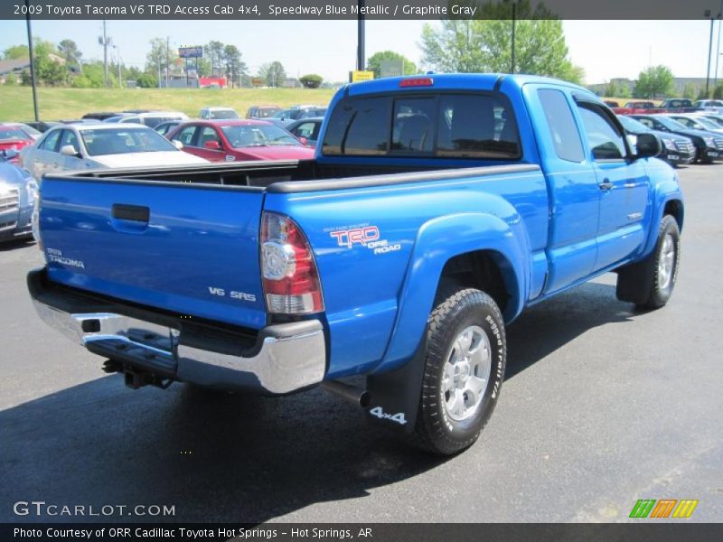 Speedway Blue Metallic / Graphite Gray 2009 Toyota Tacoma V6 TRD Access Cab 4x4