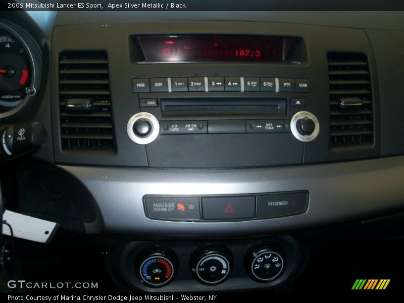 Apex Silver Metallic / Black 2009 Mitsubishi Lancer ES Sport