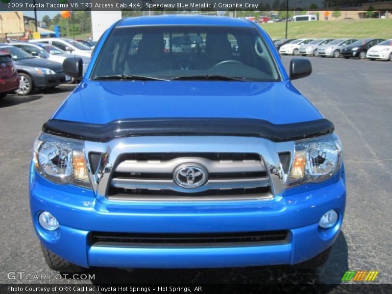 Speedway Blue Metallic / Graphite Gray 2009 Toyota Tacoma V6 TRD Access Cab 4x4
