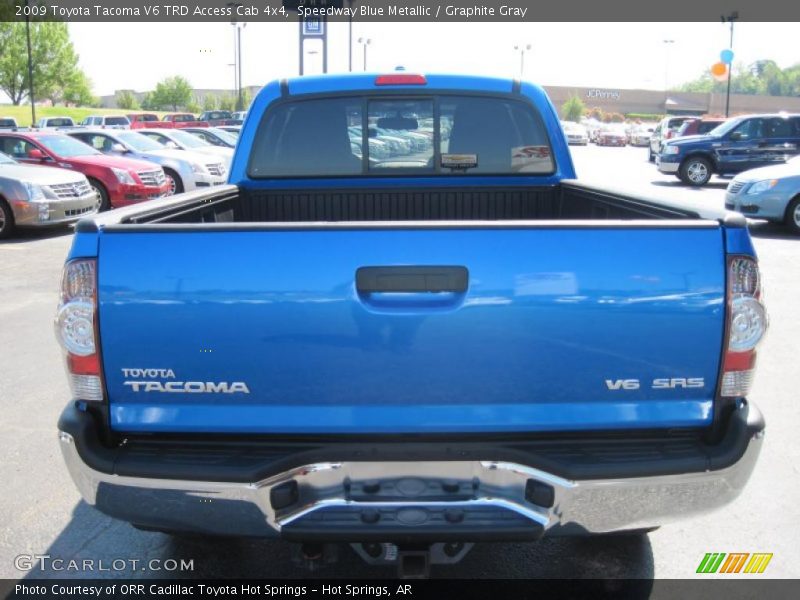 Speedway Blue Metallic / Graphite Gray 2009 Toyota Tacoma V6 TRD Access Cab 4x4