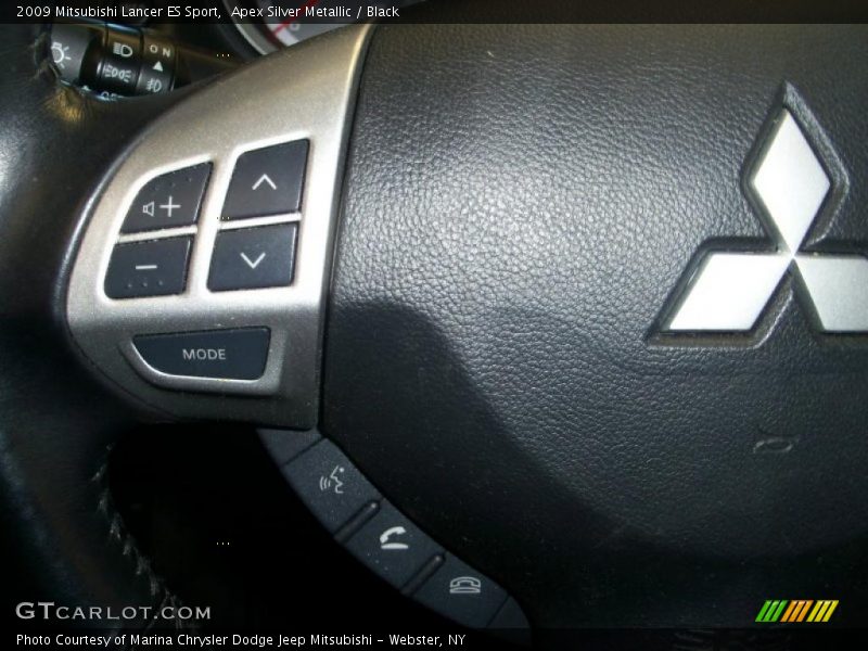 Apex Silver Metallic / Black 2009 Mitsubishi Lancer ES Sport