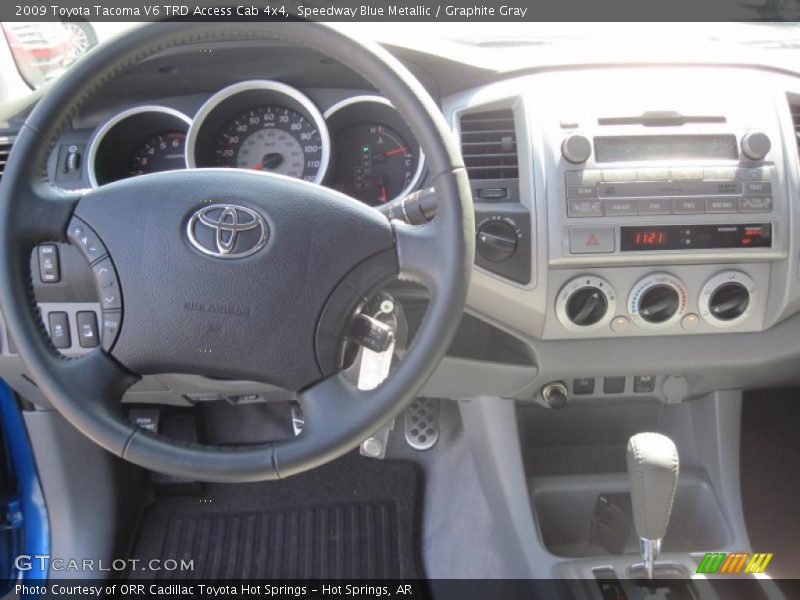 Speedway Blue Metallic / Graphite Gray 2009 Toyota Tacoma V6 TRD Access Cab 4x4