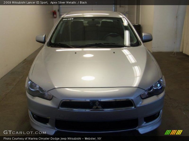 Apex Silver Metallic / Black 2009 Mitsubishi Lancer ES Sport