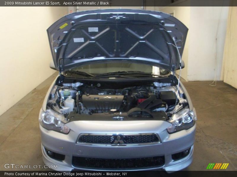 Apex Silver Metallic / Black 2009 Mitsubishi Lancer ES Sport