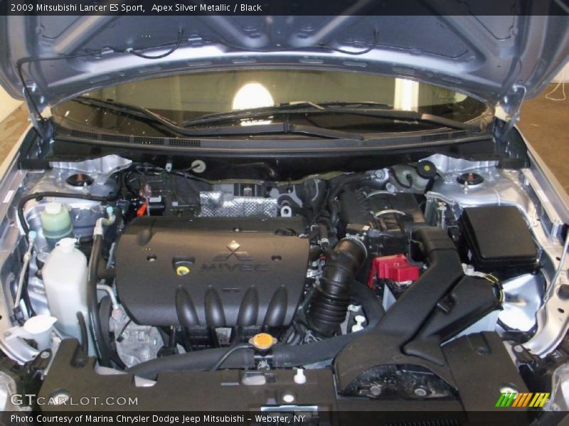 Apex Silver Metallic / Black 2009 Mitsubishi Lancer ES Sport
